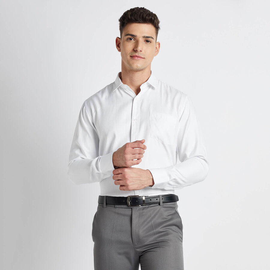 Solid Formal Shirt, White, large image number null