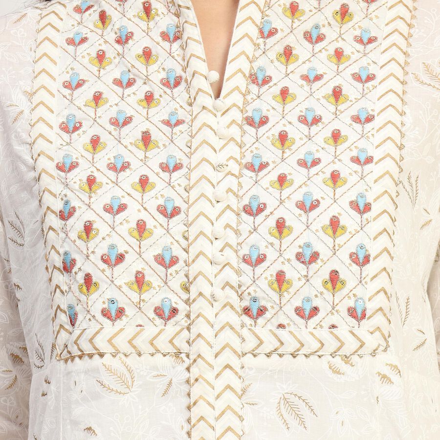 Ladies' Kurta , ऑफ व्हाइट, large image number null