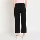 Ladies' 100% Cotton Trousers, काला, small image number null