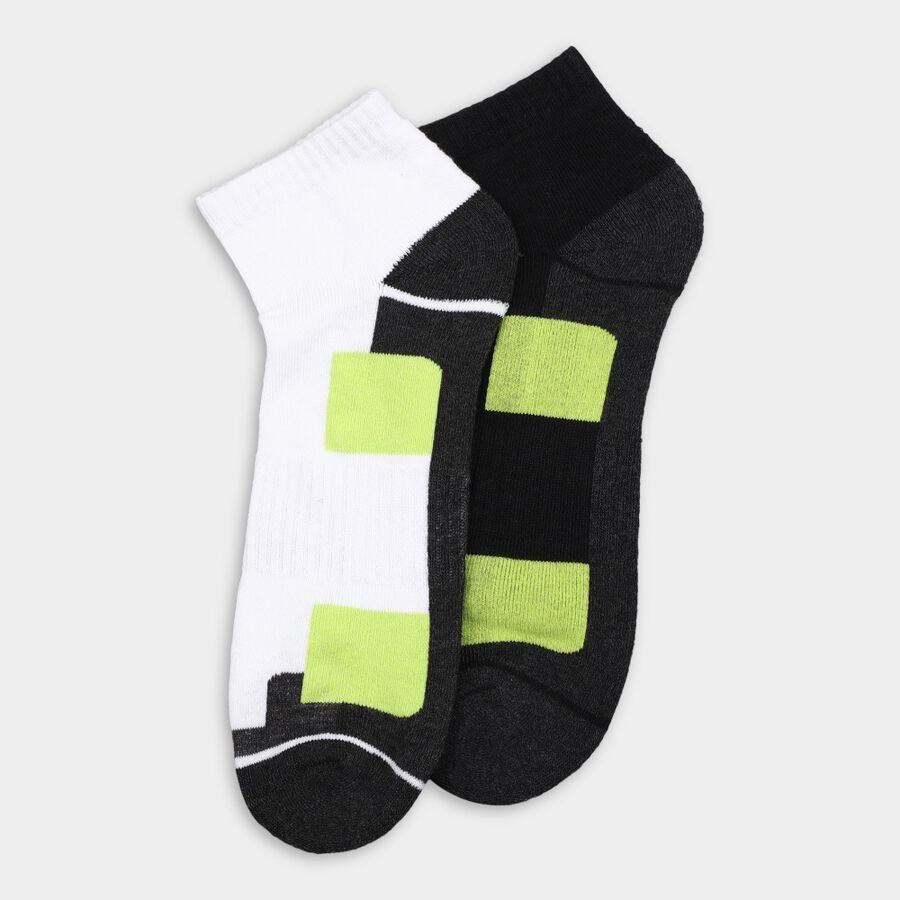 Men's Socks (Pack of 2), चारकोल, large
