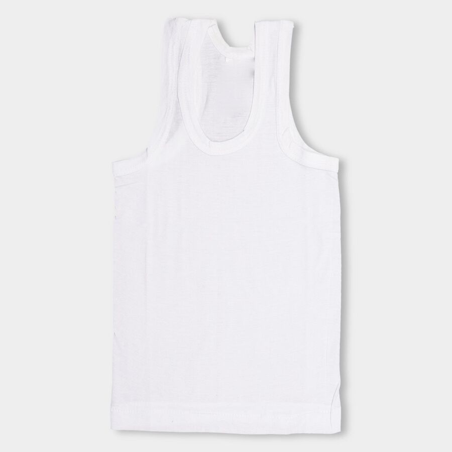 Boys' 100% Cotton Vest (Pack of 2), हल्का नीला, large image number null