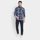 Men's 100% Cotton Casual Shirt , Navy Blue, small image number null