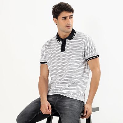 Men's 100% Cotton Collared Half Sleeves T-Shirt 