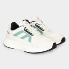 Men's Beige Lace-Up Sneakers, Beige, small