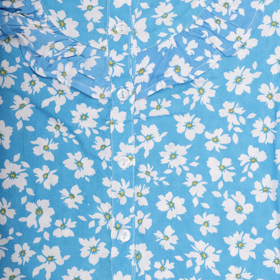 Girls' Blouse, Light Blue, large image number null