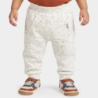 Infants' Melange Light Grey Jogger Fit Printed Pyjama, मिश्रित हल्का ग्रे, small