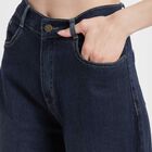 Mid Rise Flared Jeans, Dark Blue, small image number null