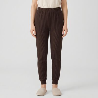 Women's Brown Ribbed Thermal