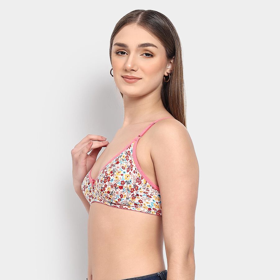 Ladies' 100% Cotton Bra , पीच, large image number null