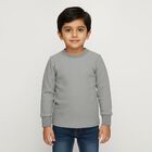 Boys' Thermal Upper, Melange Mid Grey, small image number null