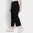 Ladies' 100% Cotton Jeans , Black, small image number null
