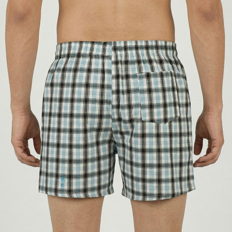 Men's White Regular Fit Solid Boxers, सफ़ेद, large