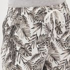 Women's White Tropical Printed Elastic Waist Pyjama, सफ़ेद, small image number null