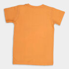 Boys' Cotton Half Sleeves T-Shirt, नारंगी, small image number null