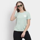 Ladies' Round Neck T-Shirt , हल्का हरा, small image number null