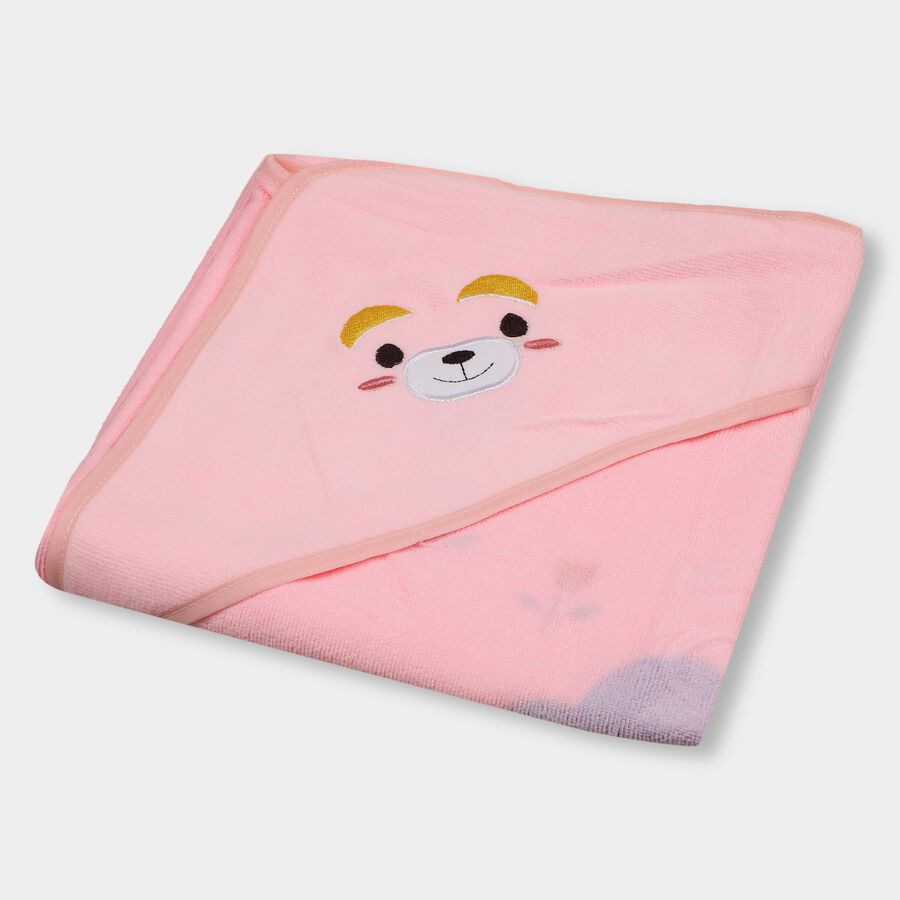 Infants' 100% Cotton Towel, Pink, large image number null