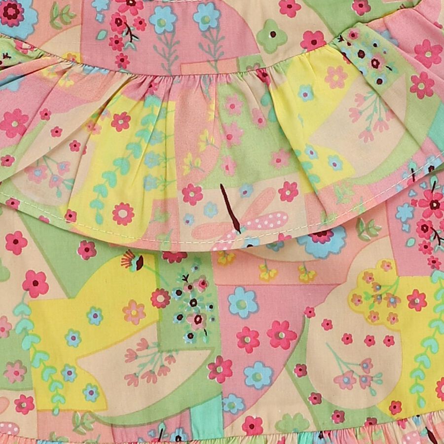 Girls' Frock, हल्का गुलाबी, large image number null