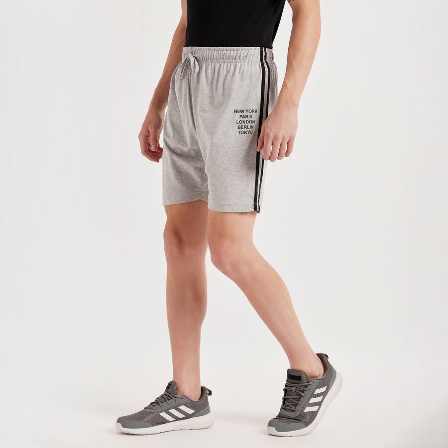 Solid Bermuda, Melange Mid Grey, large image number null