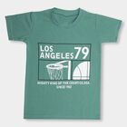 Boys' Half Sleeves T-Shirt , गहरा हरा, small image number null