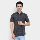 Cotton Printed Casual Shirt, Black, small image number null