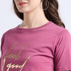 Ladies' Round Neck T-Shirt , Purple, small image number null