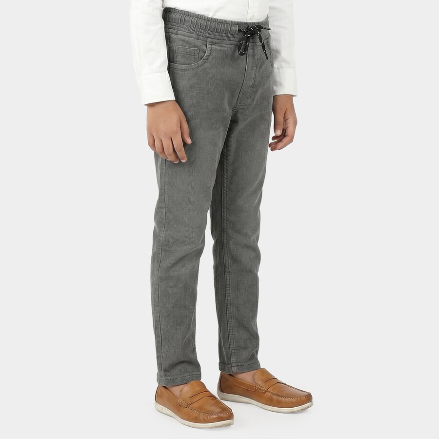 Boys Grey Straight Fit Washed Jeans, Light Grey, large