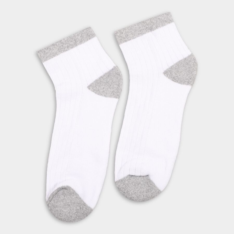 Men's Socks (Pack of 2), सफ़ेद, large
