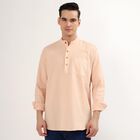 Men's 100% Cotton Kurta, पीच, small image number null