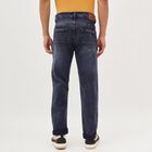 Men's Deep Charcoal Blue Regular Fit Faded Jeans, गहरा ग्रे, small image number null