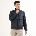 Men's Deep Midnight Navy High Neck Casual Jacket, Navy Blue, small image number null