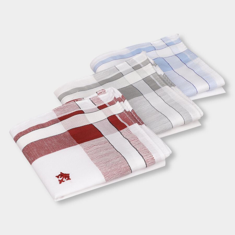Men's 100% Cotton Hanky, White, large image number null