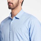 Printed Formal Shirt, Light Blue, small image number null