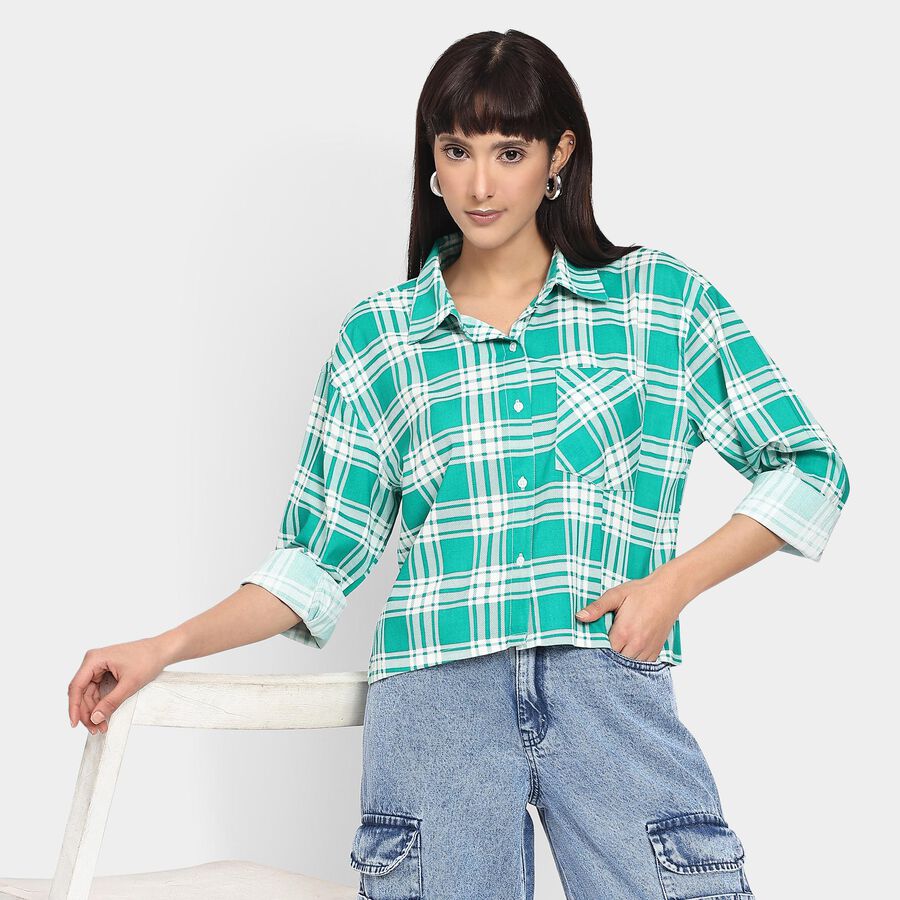 Ladies' Shirt , Dark Green, large image number null