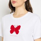 Ladies' Cotton Round Neck T-Shirt, White, small image number null