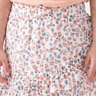 Girls' Light Pink Floral Wrap Skirt, हल्का गुलाबी, small