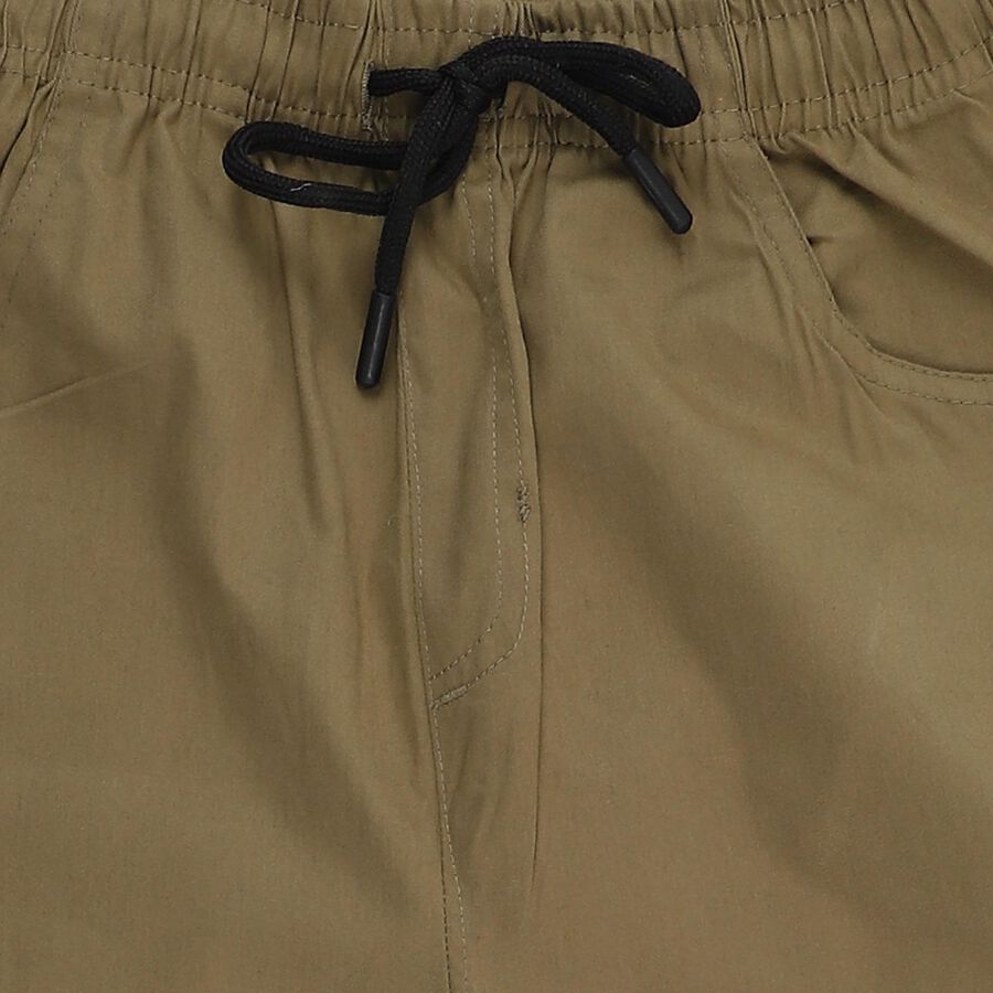 Boys' 100% Cotton Trouser, Olive, large image number null