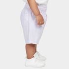 Infants' Light Pink Regular Fit Striped Half Pant, हल्का गुलाबी, small