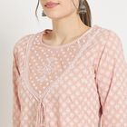 Ladies' Cotton Kurta, हल्का गुलाबी, small image number null
