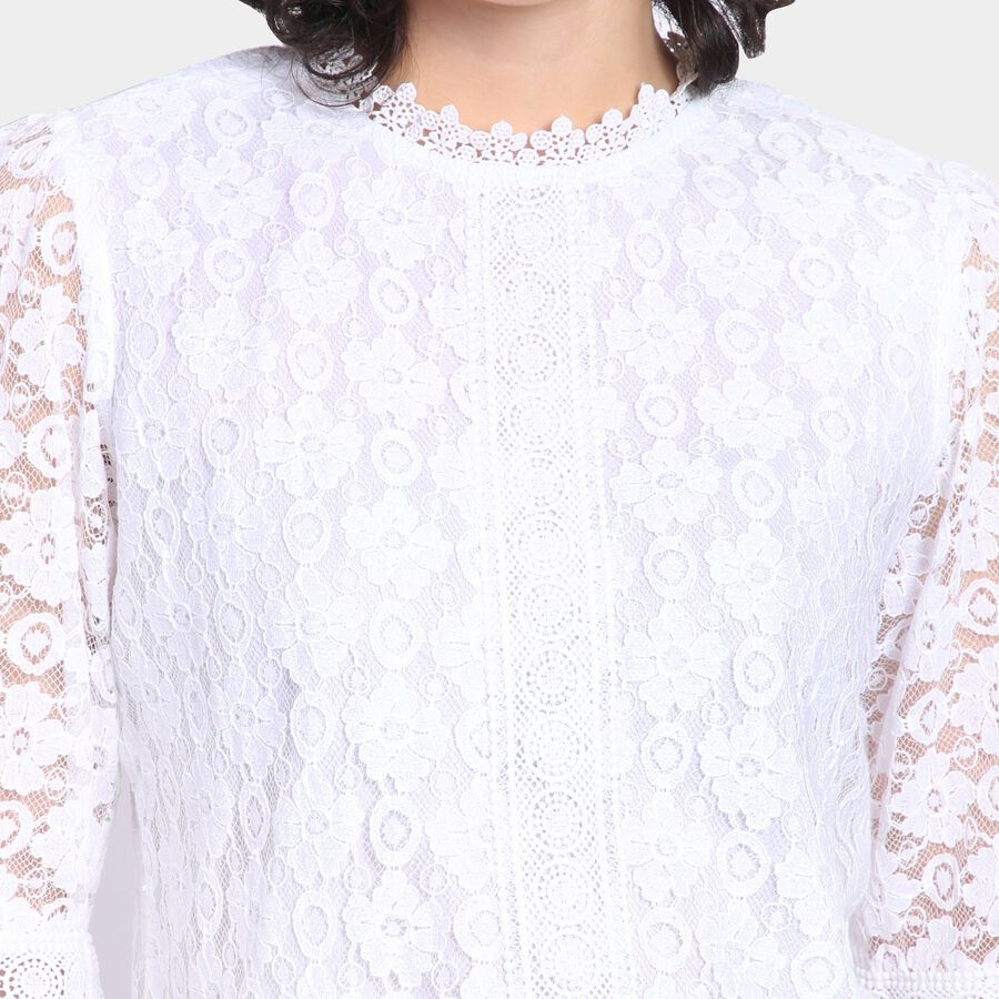 Ladies'  Crop  Top, White, large image number null