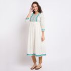 Ladies' 100% Cotton Kurta, Aqua, small image number null