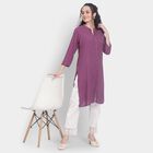 Ladies' Kurta , बैंगनी, small image number null