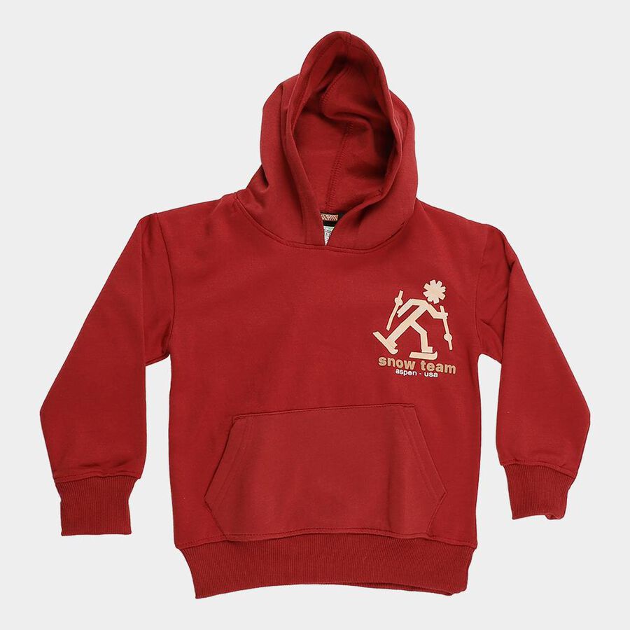 Boys' Sweatshirt, लाल, large image number null