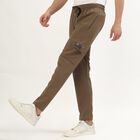 Men's Muted Brown Cargo Jogger, Brown, small