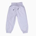 Boys Soft Lilac Elastic Waist Cotton Jogger Trousers, Light Blue, small