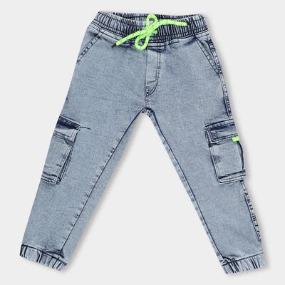 Boys' Light Blue Regular Fit Jogger Jeans