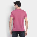 Men's Round Neck Half Sleeves T-Shirt , Coral, small image number null