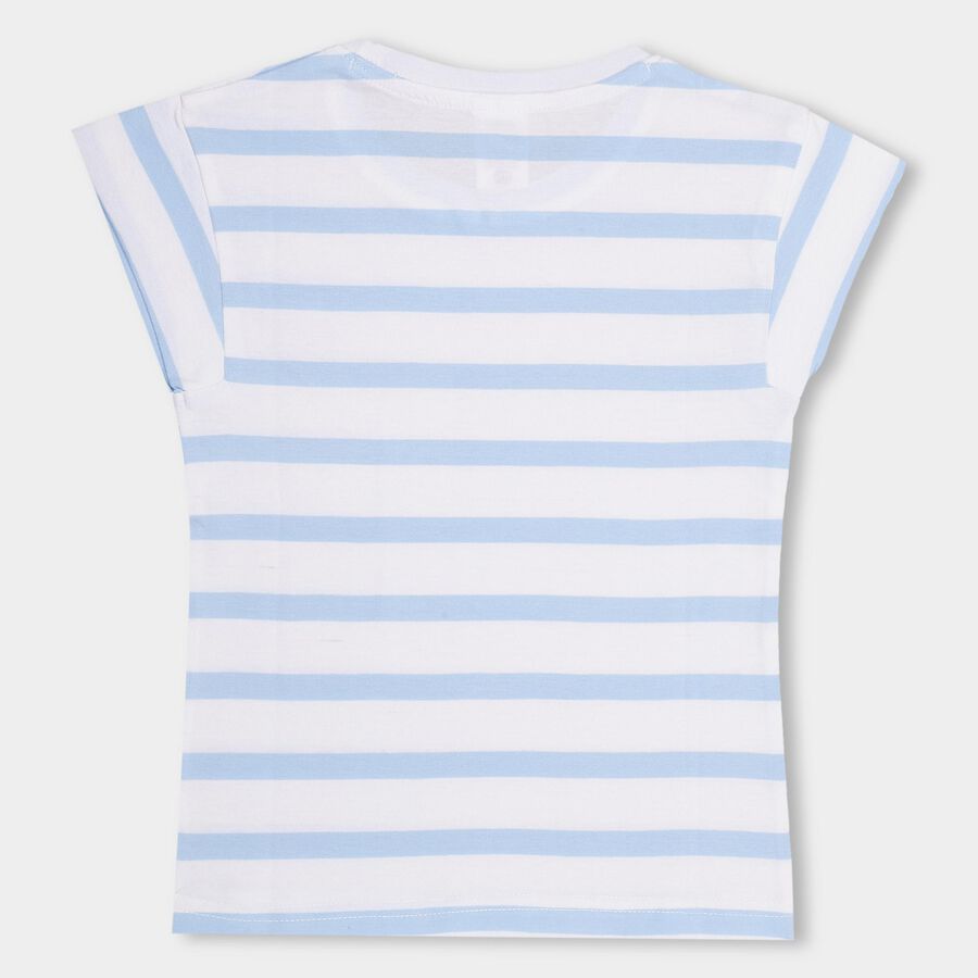 Girls' 100% Cotton T-Shirt , सफ़ेद, large image number null