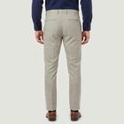 Men's Grey Slim Fit Checked Casual Trousers, हल्का ग्रे, small