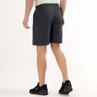 Men's Dark Charcoal Black Regular Fit Sports Bermuda Shorts, Dark Grey, small