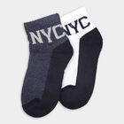 Boys' Socks (Pack of 2), Navy Blue, small image number null